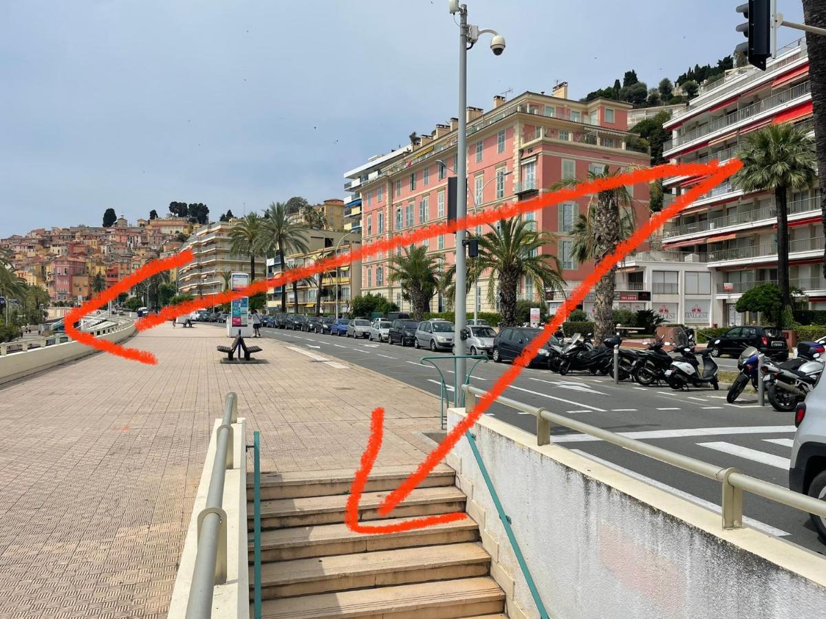 La Room: Seaside Apartment + Terrace + Parking Menton Luaran gambar